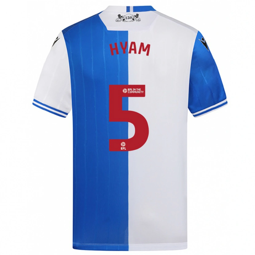 Danxen Herren Dominic Hyam #5 Blau Weiß Heimtrikot Trikot 2025/26 T-Shirt Österreich