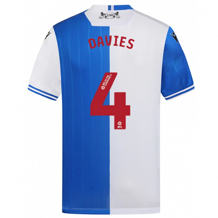 Danxen Herren Max Davies #4 Blau Weiß Heimtrikot Trikot 2025/26 T-Shirt Österreich