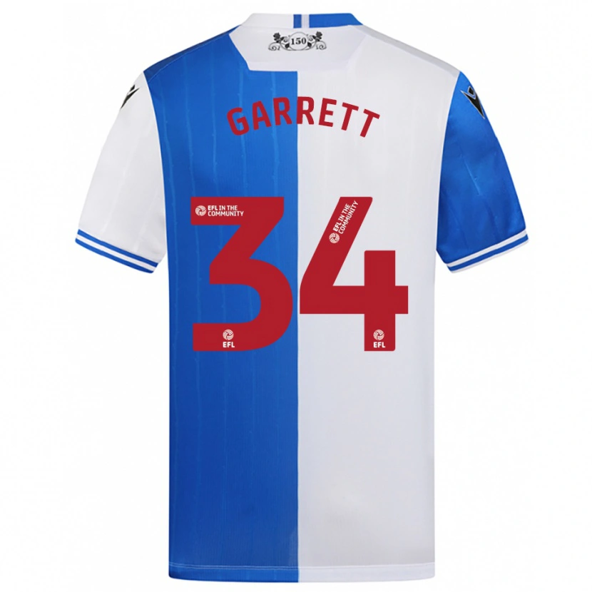 Danxen Herren Jake Garrett #34 Blau Weiß Heimtrikot Trikot 2025/26 T-Shirt Österreich