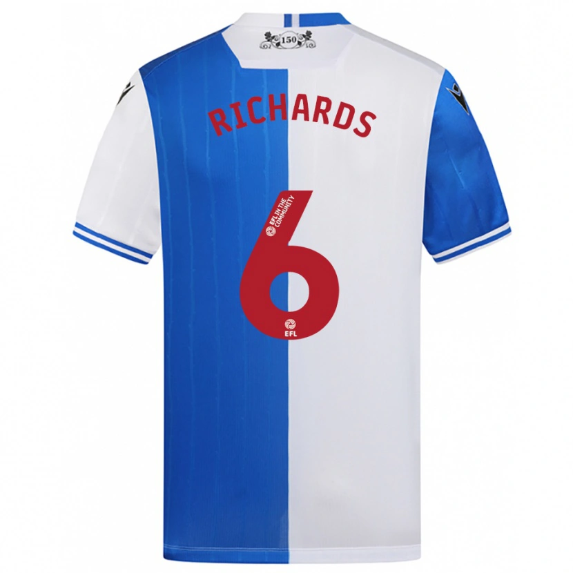 Danxen Herren Jade Richards #6 Blau Weiß Heimtrikot Trikot 2025/26 T-Shirt Österreich