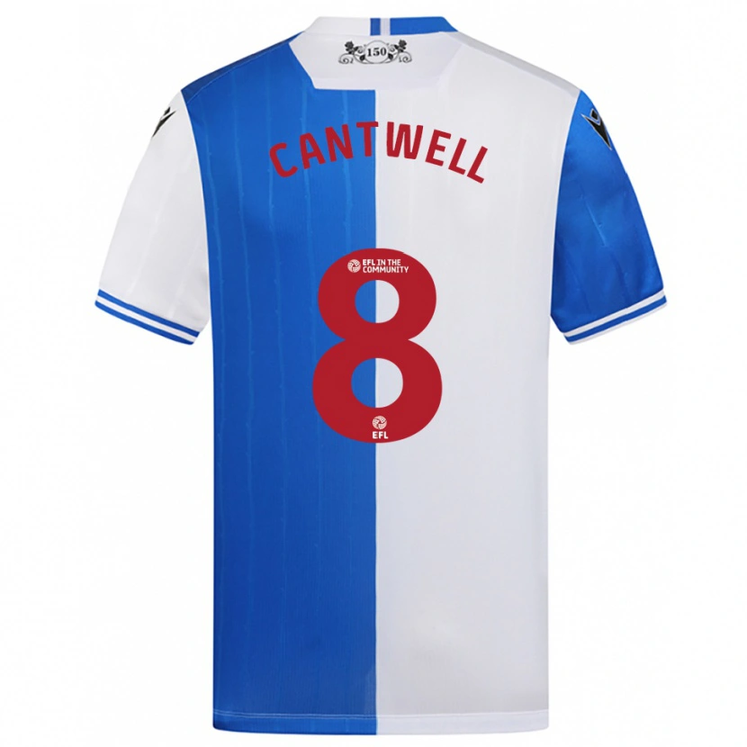 Danxen Herren Todd Cantwell #8 Blau Weiß Heimtrikot Trikot 2025/26 T-Shirt Österreich