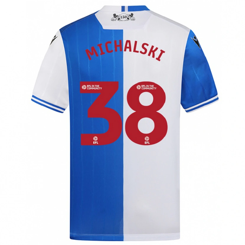 Danxen Herren Nicholas Michalski #38 Blau Weiß Heimtrikot Trikot 2025/26 T-Shirt Österreich