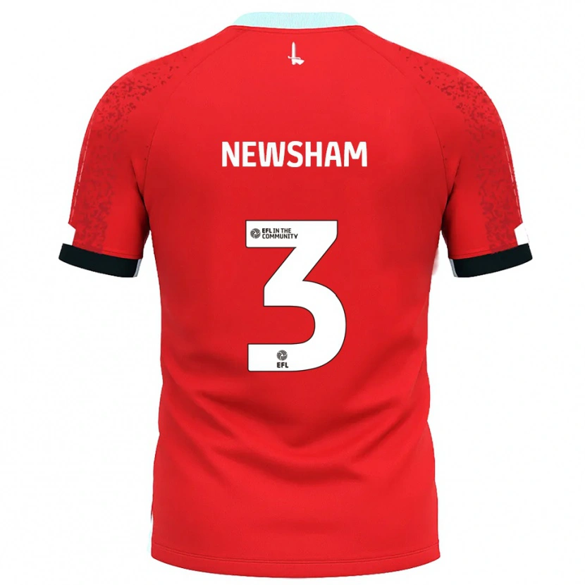 Danxen Herren Charlotte Newsham #3 Rot Weiß Heimtrikot Trikot 2025/26 T-Shirt Österreich