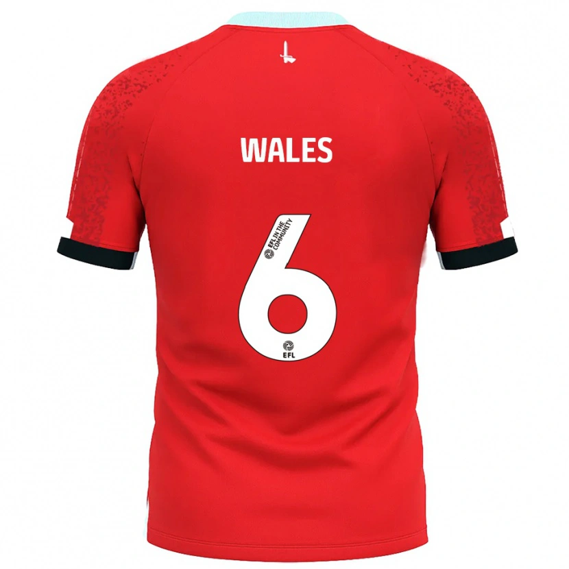 Danxen Herren Manu Wales #6 Rot Weiß Heimtrikot Trikot 2025/26 T-Shirt Österreich