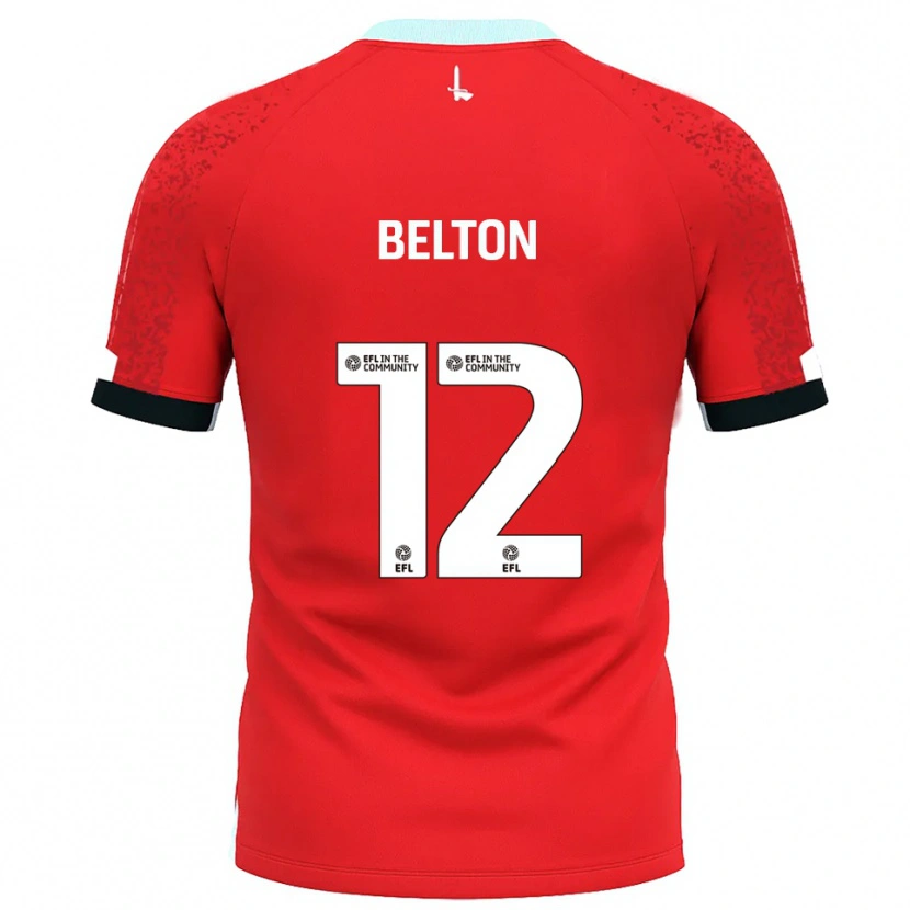 Danxen Herren Jack Belton #12 Rot Weiß Heimtrikot Trikot 2025/26 T-Shirt Österreich