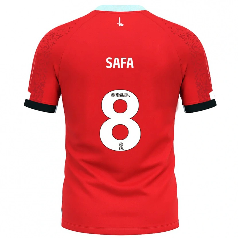 Danxen Herren Jacob Safa #8 Rot Weiß Heimtrikot Trikot 2025/26 T-Shirt Österreich