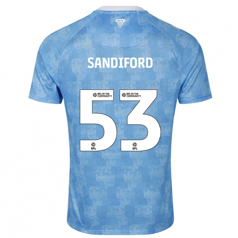 Danxen Herren Greg Sandiford #53 Himmelblau Weiß Heimtrikot Trikot 2025/26 T-Shirt Österreich