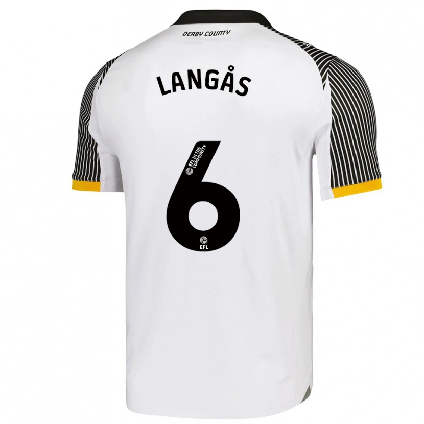 Danxen Herren Sondre Langås #6 Weiß Schwarz Heimtrikot Trikot 2025/26 T-Shirt Österreich
