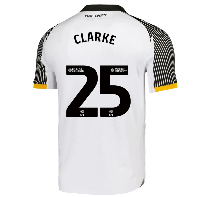 Danxen Herren Matt Clarke #25 Weiß Schwarz Heimtrikot Trikot 2025/26 T-Shirt Österreich