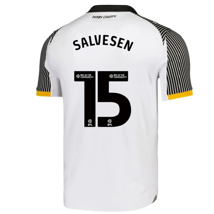 Danxen Herren Lars-Jørgen Salvesen #15 Weiß Schwarz Heimtrikot Trikot 2025/26 T-Shirt Österreich