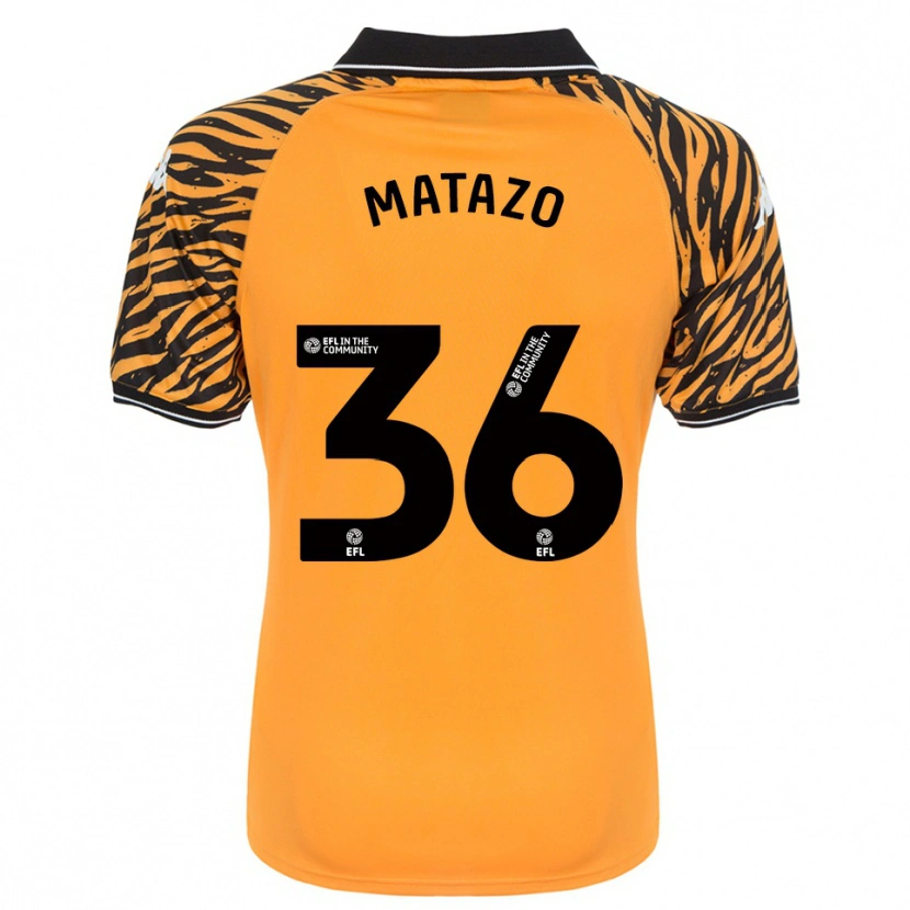 Danxen Herren Eliot Matazo #36 Orange Schwarz Heimtrikot Trikot 2025/26 T-Shirt Österreich