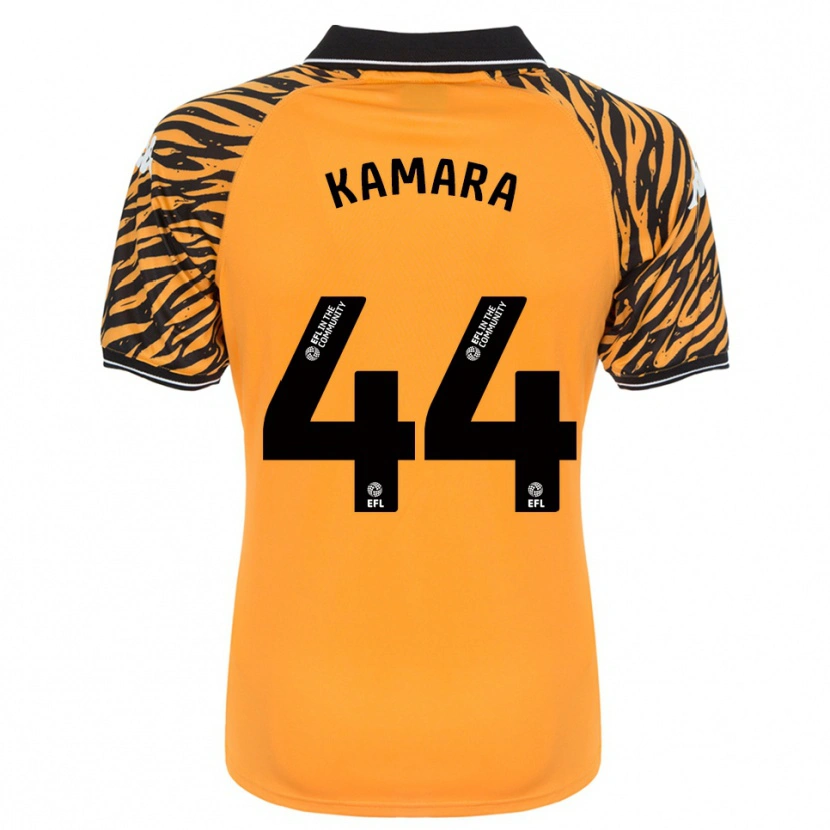 Danxen Herren Abu Kamara #44 Orange Schwarz Heimtrikot Trikot 2025/26 T-Shirt Österreich