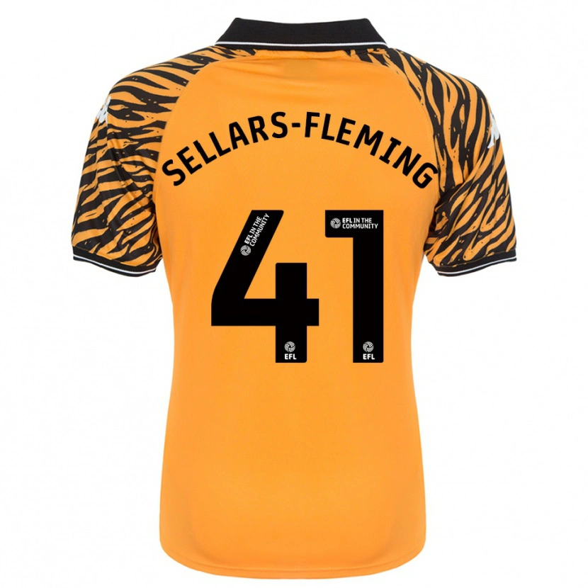 Danxen Herren Tyrell Sellars-Fleming #41 Orange Schwarz Heimtrikot Trikot 2025/26 T-Shirt Österreich