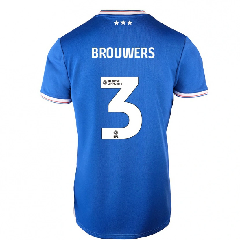 Danxen Herren Steve Brouwers #3 Blau Weiß Heimtrikot Trikot 2025/26 T-Shirt Österreich