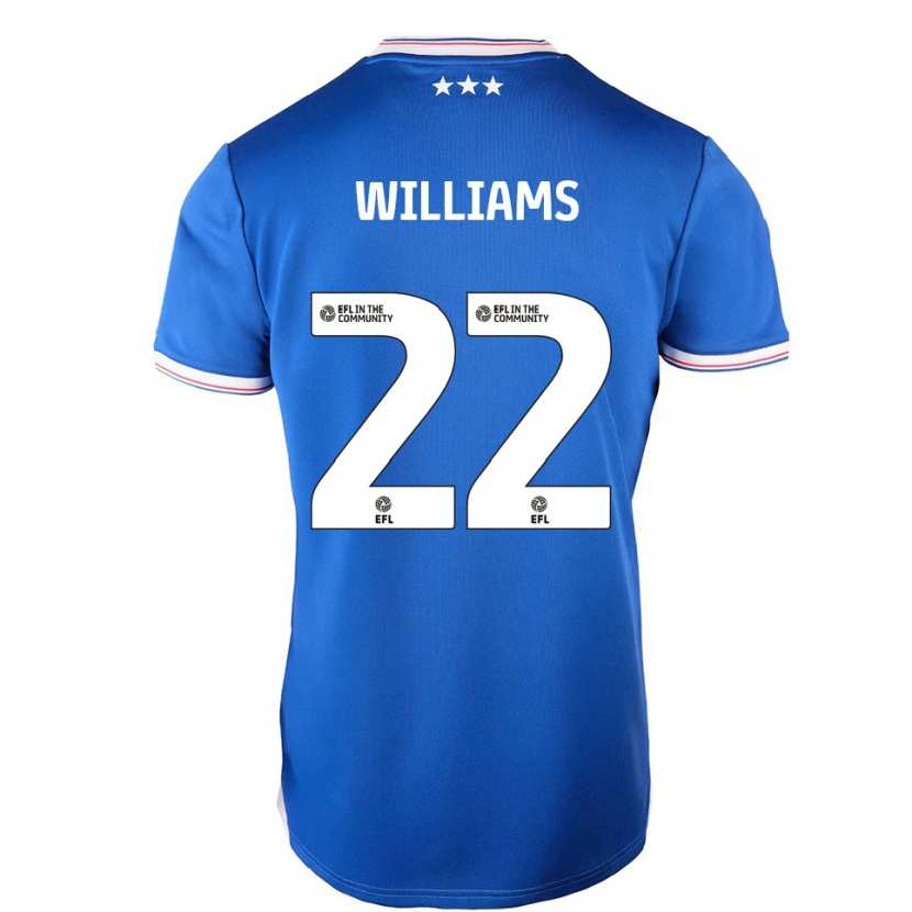 Danxen Herren Evie Williams #22 Blau Weiß Heimtrikot Trikot 2025/26 T-Shirt Österreich