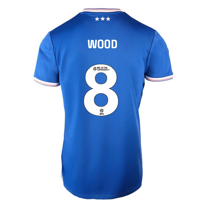 Danxen Herren Charlie Wood #8 Blau Weiß Heimtrikot Trikot 2025/26 T-Shirt Österreich