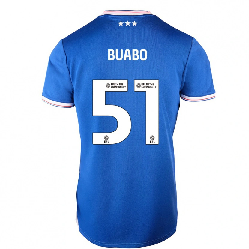 Danxen Herren Gerrard Buabo #51 Blau Weiß Heimtrikot Trikot 2025/26 T-Shirt Österreich