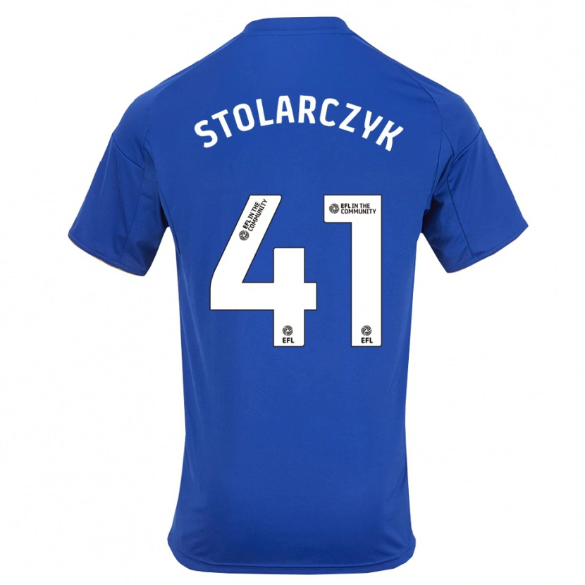 Danxen Herren Jakub Stolarczyk #41 Blau Gold Heimtrikot Trikot 2025/26 T-Shirt Österreich