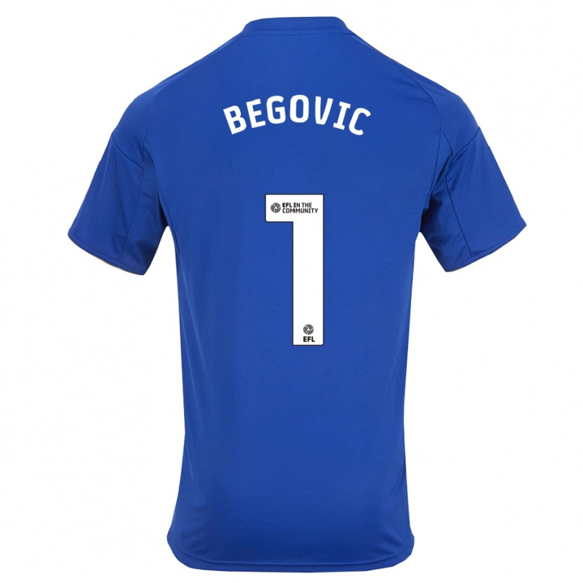 Danxen Herren Asmir Begovic #1 Blau Gold Heimtrikot Trikot 2025/26 T-Shirt Österreich