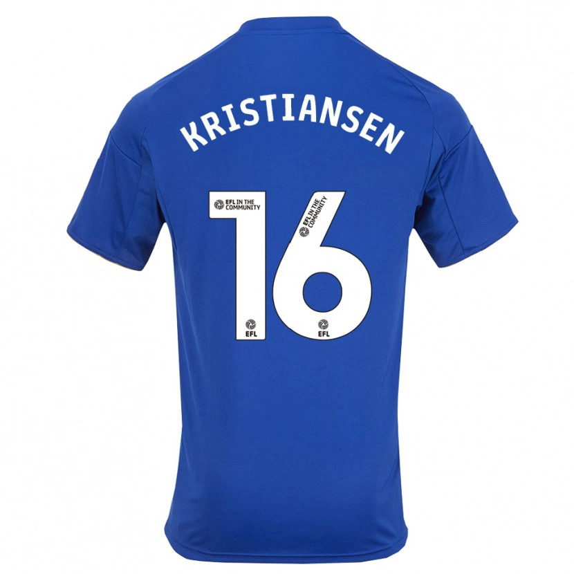 Danxen Herren Victor Kristiansen #16 Blau Gold Heimtrikot Trikot 2025/26 T-Shirt Österreich