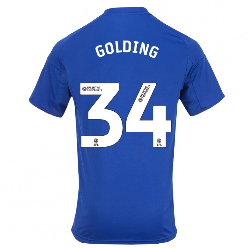 Danxen Herren Michael Golding #34 Blau Gold Heimtrikot Trikot 2025/26 T-Shirt Österreich