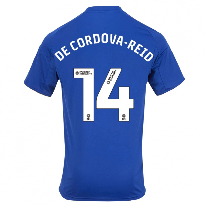 Danxen Herren Bobby De Cordova-Reid #14 Blau Gold Heimtrikot Trikot 2025/26 T-Shirt Österreich