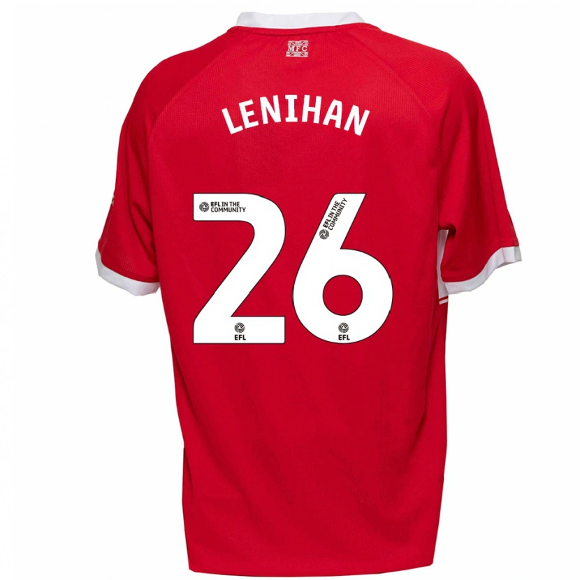 Danxen Herren Darragh Lenihan #26 Rot Weiß Heimtrikot Trikot 2025/26 T-Shirt Österreich