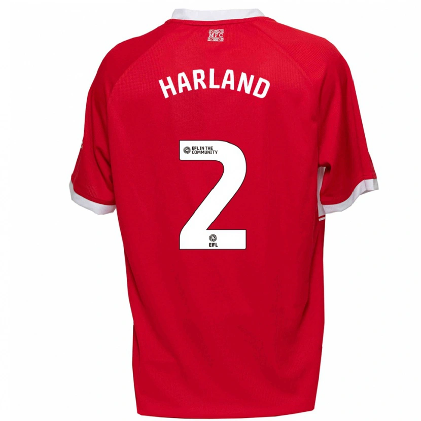 Danxen Herren Jane Harland #2 Rot Weiß Heimtrikot Trikot 2025/26 T-Shirt Österreich