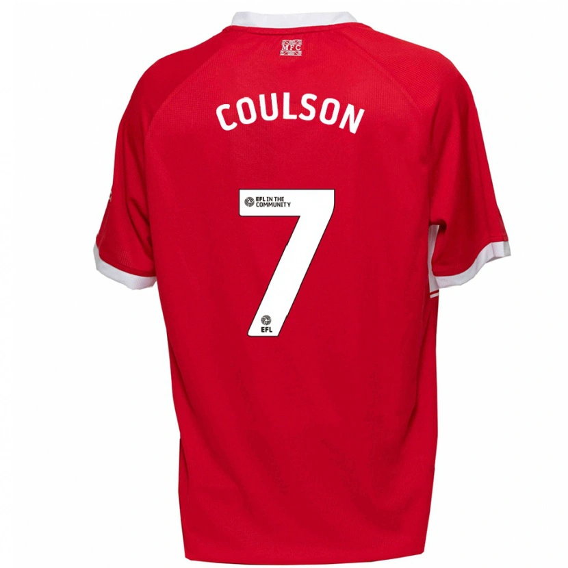 Danxen Herren Frankie Coulson #7 Rot Weiß Heimtrikot Trikot 2025/26 T-Shirt Österreich