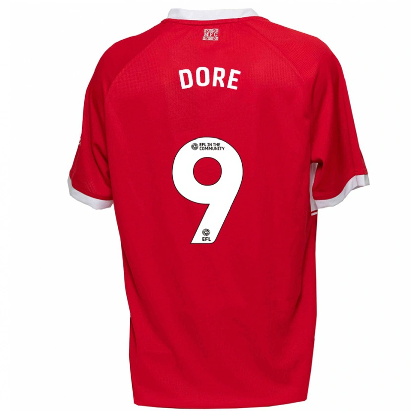 Danxen Herren Addis Dore #9 Rot Weiß Heimtrikot Trikot 2025/26 T-Shirt Österreich
