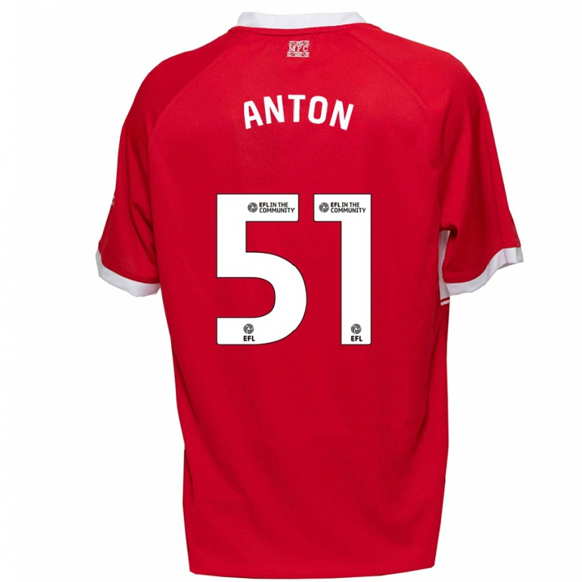 Danxen Herren Anton Palmer #51 Rot Weiß Heimtrikot Trikot 2025/26 T-Shirt Österreich