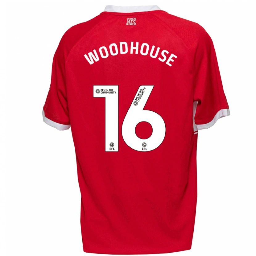 Danxen Herren Mccartney Woodhouse #16 Rot Weiß Heimtrikot Trikot 2025/26 T-Shirt Österreich