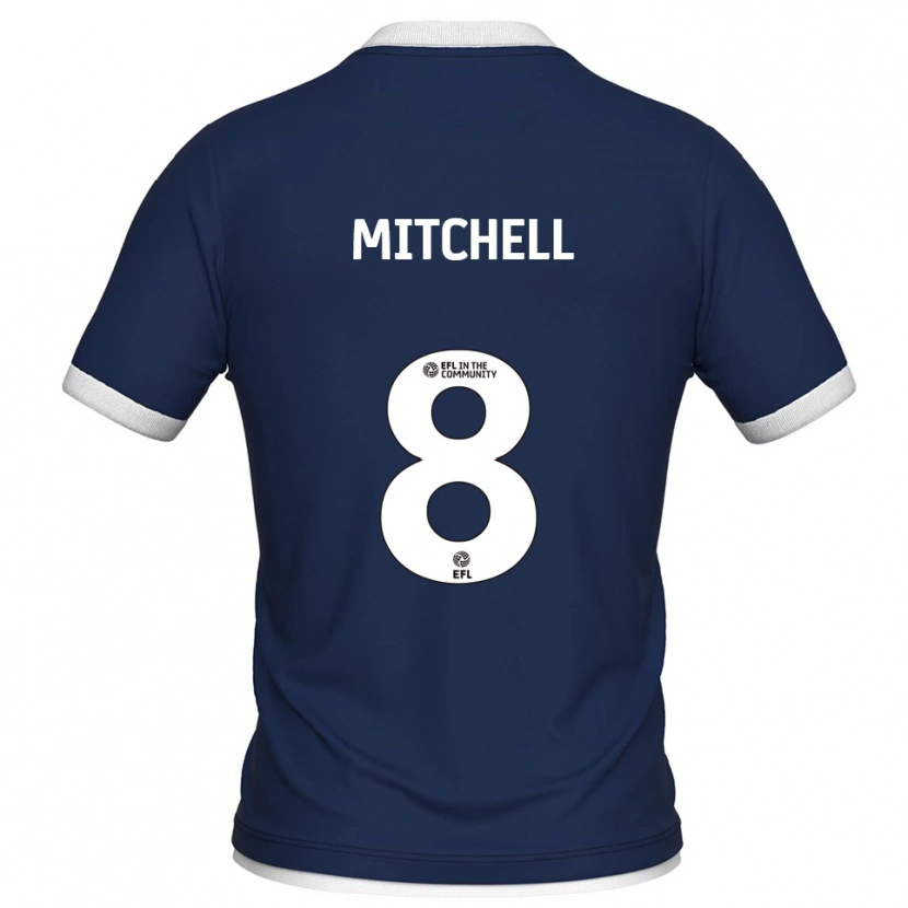 Danxen Herren Billy Mitchell #8 Marine Weiß Heimtrikot Trikot 2025/26 T-Shirt Österreich