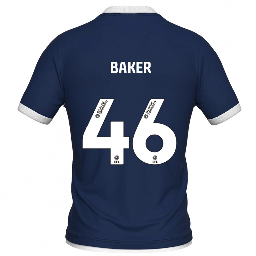 Danxen Herren Frankie Baker #46 Marine Weiß Heimtrikot Trikot 2025/26 T-Shirt Österreich