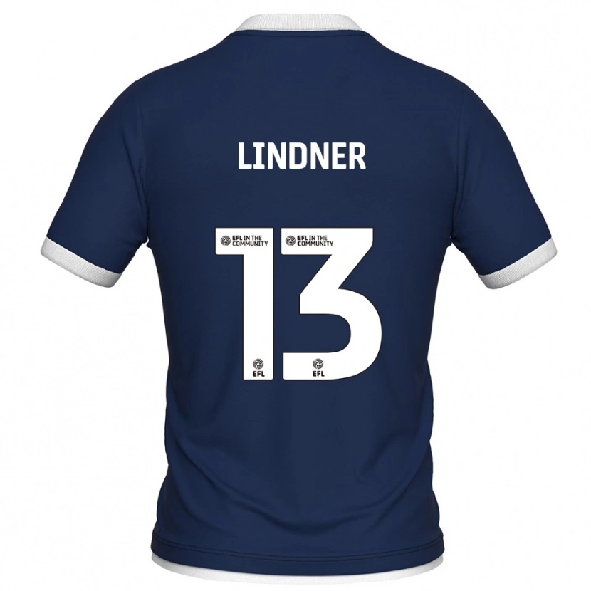 Danxen Herren Caspar Lindner #13 Marine Weiß Heimtrikot Trikot 2025/26 T-Shirt Österreich