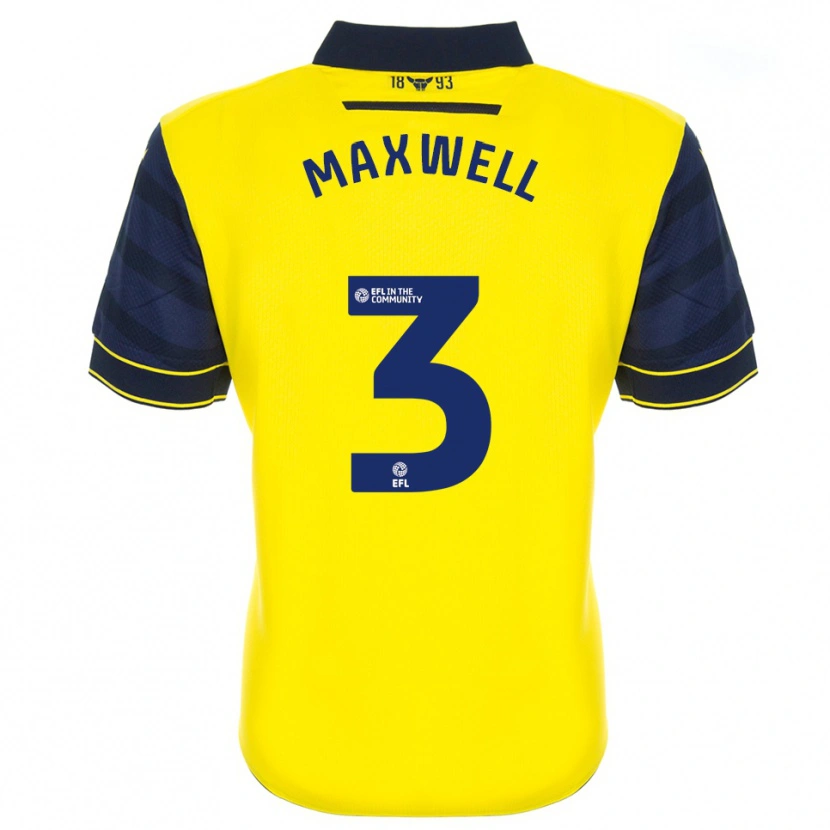 Danxen Herren Rashane Maxwell #3 Gelb Marine Heimtrikot Trikot 2025/26 T-Shirt Österreich