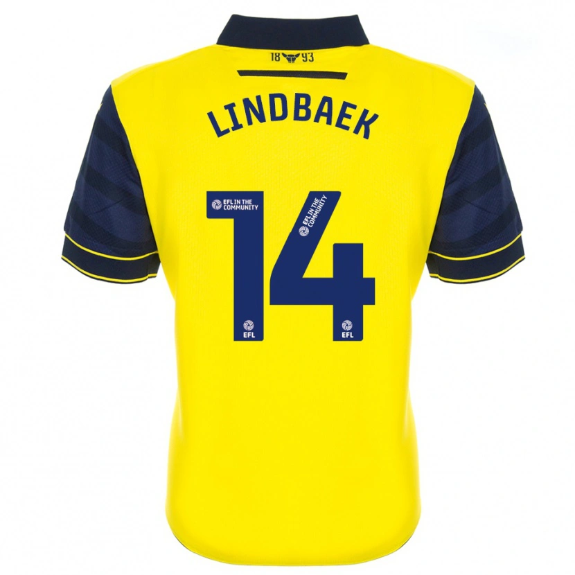 Danxen Herren Adele Lindbaek #14 Gelb Marine Heimtrikot Trikot 2025/26 T-Shirt Österreich