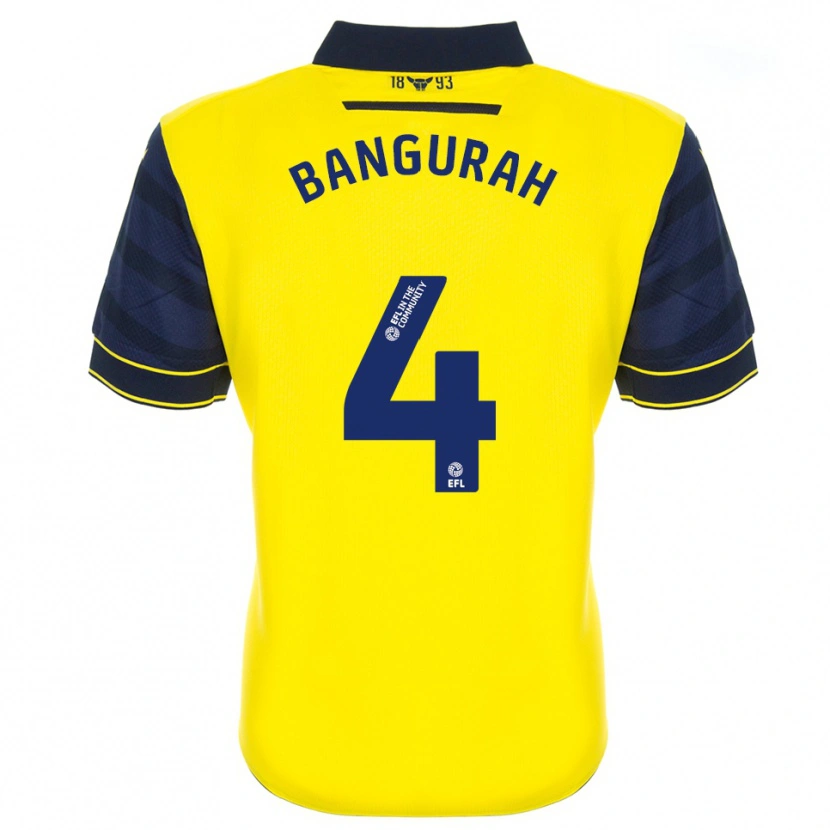 Danxen Herren Ibrahim Bangurah #4 Gelb Marine Heimtrikot Trikot 2025/26 T-Shirt Österreich