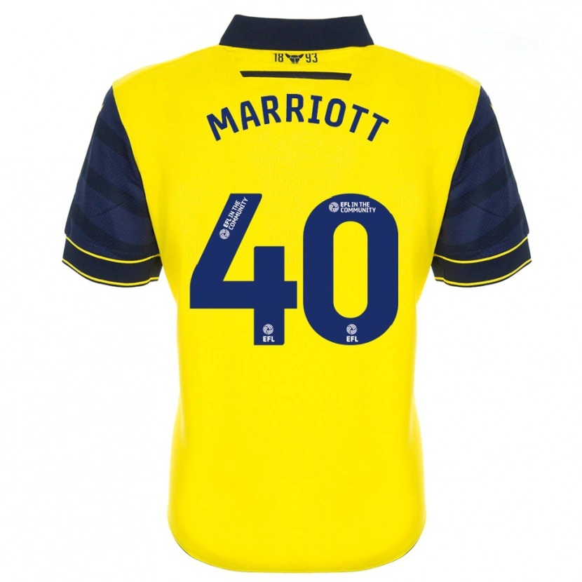Danxen Herren Monty Marriott #40 Gelb Marine Heimtrikot Trikot 2025/26 T-Shirt Österreich