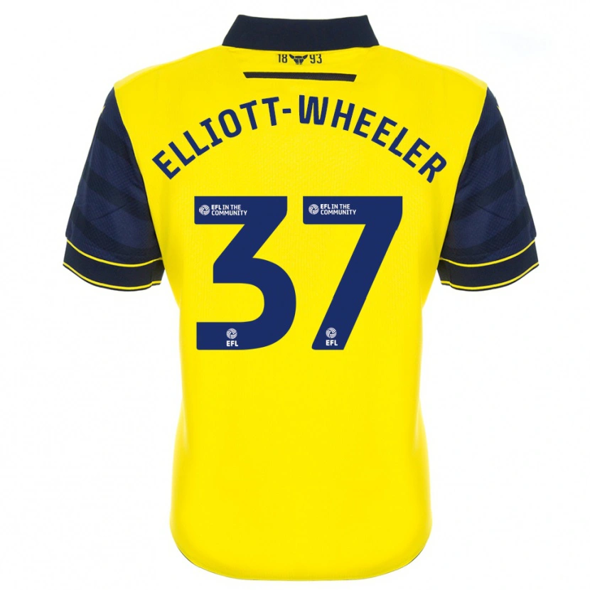 Danxen Herren Aidan Elliott-Wheeler #37 Gelb Marine Heimtrikot Trikot 2025/26 T-Shirt Österreich