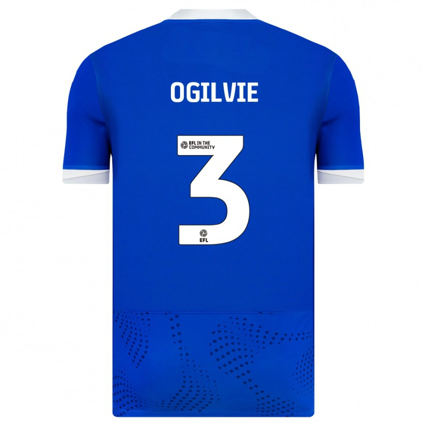 Danxen Herren Connor Ogilvie #3 Blau Weiß Heimtrikot Trikot 2025/26 T-Shirt Österreich