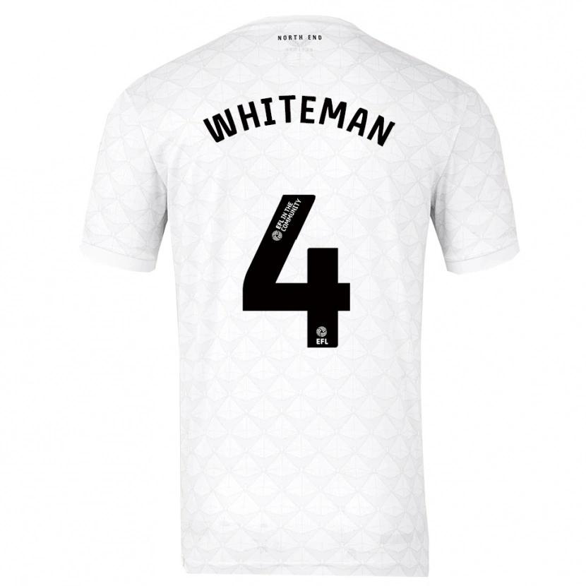 Danxen Herren Ben Whiteman #4 Weiß Rot Heimtrikot Trikot 2025/26 T-Shirt Österreich