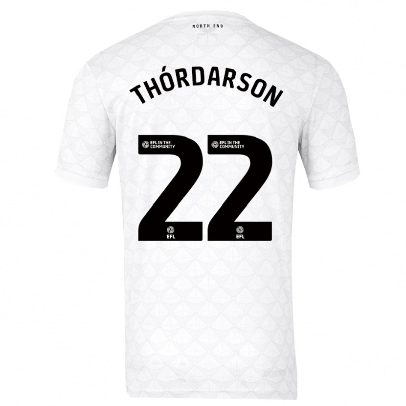 Danxen Herren Stefán Teitur Thórdarson #22 Weiß Rot Heimtrikot Trikot 2025/26 T-Shirt Österreich
