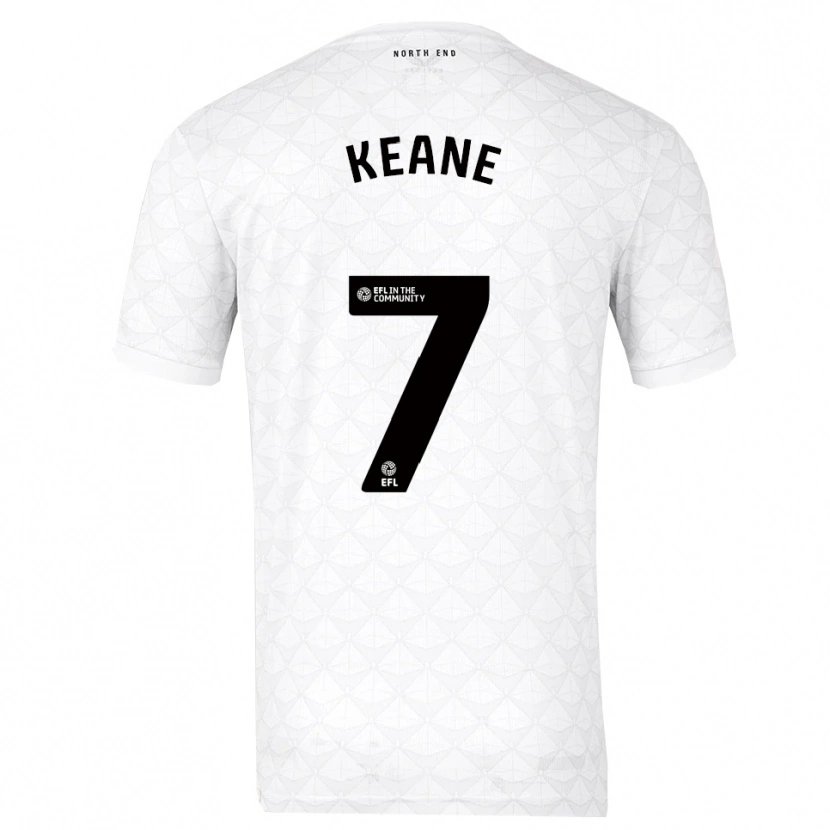 Danxen Herren Will Keane #7 Weiß Rot Heimtrikot Trikot 2025/26 T-Shirt Österreich