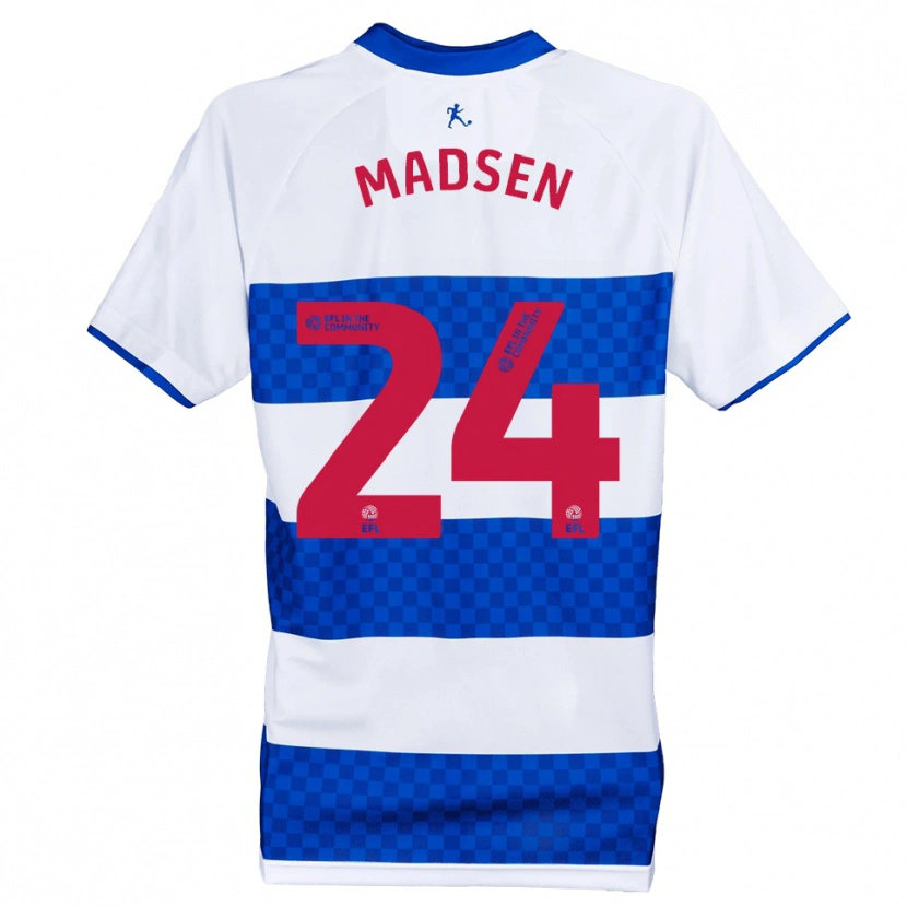 Danxen Herren Nicolas Madsen #24 Blau Weiß Heimtrikot Trikot 2025/26 T-Shirt Österreich