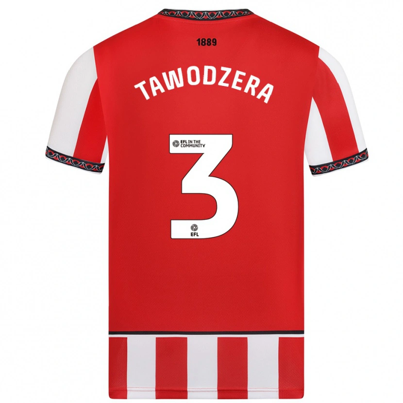 Danxen Herren Dylan Tawodzera #3 Rot Weiß Heimtrikot Trikot 2025/26 T-Shirt Österreich