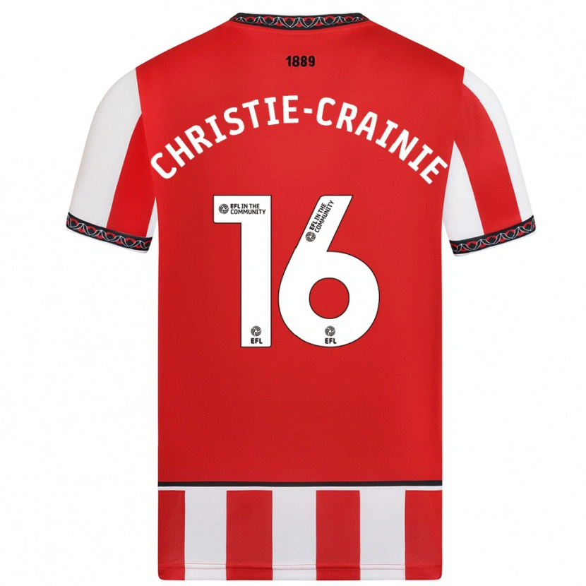 Danxen Herren Archie Christie-Crainie #16 Rot Weiß Heimtrikot Trikot 2025/26 T-Shirt Österreich