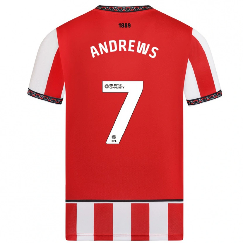 Danxen Herren Amy Andrews #7 Rot Weiß Heimtrikot Trikot 2025/26 T-Shirt Österreich