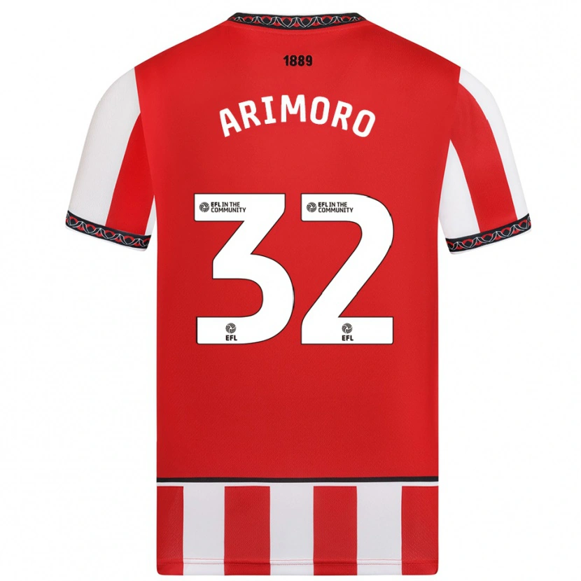 Danxen Herren Juliet Khinde Adebowale-Arimoro #32 Rot Weiß Heimtrikot Trikot 2025/26 T-Shirt Österreich