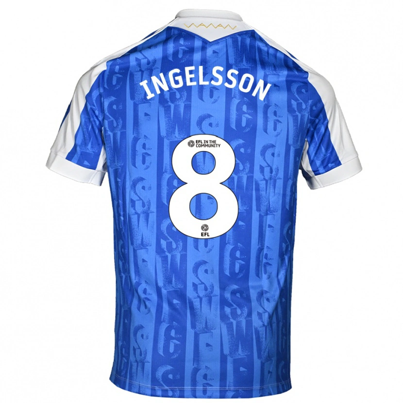 Danxen Herren Svante Ingelsson #8 Blau Weiß Heimtrikot Trikot 2025/26 T-Shirt Österreich